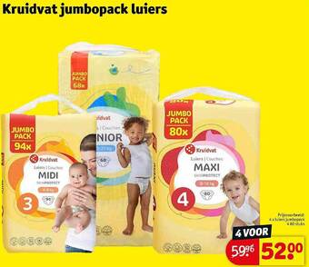 Kruidvat Kruidvat jumbopack luiers aanbieding