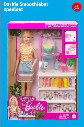 Kruidvat Barbie smoothiebar speelset aanbieding