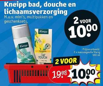 Kruidvat Kneipp bad, douche en lichaamsverzorging aanbieding