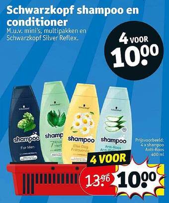 Kruidvat Schwarzkopf shampoo en conditioner aanbieding