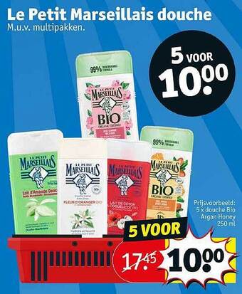Kruidvat Le petit marseillais douche aanbieding