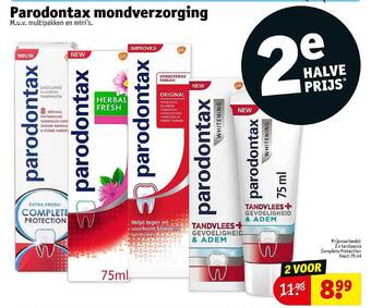 Kruidvat Parodontax mondverzorging aanbieding