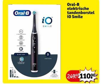 Kruidvat Oralb elektrische tandenborstel i0 smile aanbieding