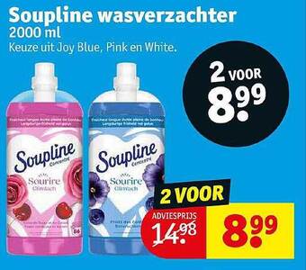 Kruidvat Soupline wasverzachter aanbieding