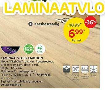 Brico Laminaatvloer Emotion aanbieding