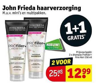 Kruidvat John frieda haarverzorging aanbieding