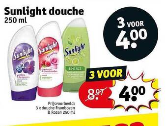 Kruidvat Sunlight douche aanbieding