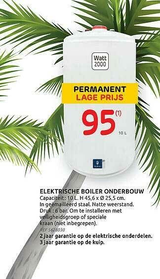 Brico Elektrische Boiler Onderbouw aanbieding