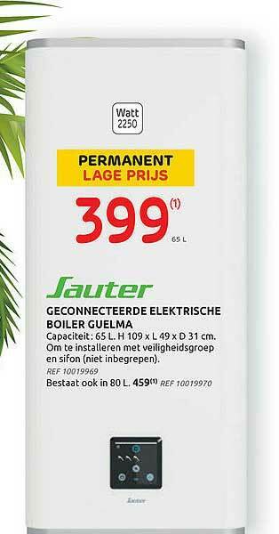 Brico Sauter Geconnecteerde Elektrische Boiler Guelma aanbieding