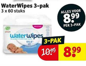 Kruidvat WaterWipes 3-pak aanbieding
