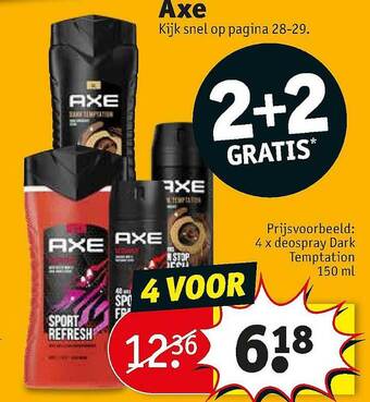 Kruidvat Axe aanbieding