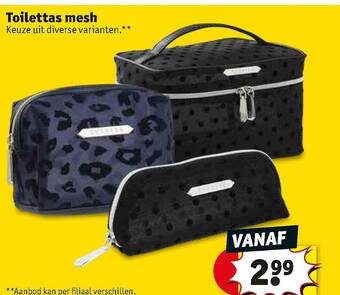 Kruidvat Toilettas Mesh aanbieding