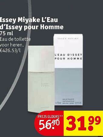 Kruidvat Issey Miyake L'Eau D'Issey Pour Homme aanbieding