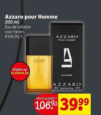 Kruidvat Azzaro Pour Homme aanbieding