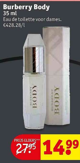 Kruidvat Burberry Body aanbieding