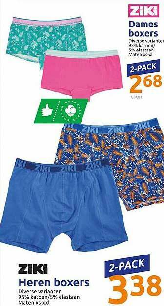 Action ZIKI Heren Boxers aanbieding