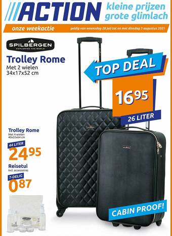 Action Spilbergen Trolley Rome aanbieding