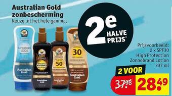 Kruidvat Australian Gold Zonbescherming aanbieding