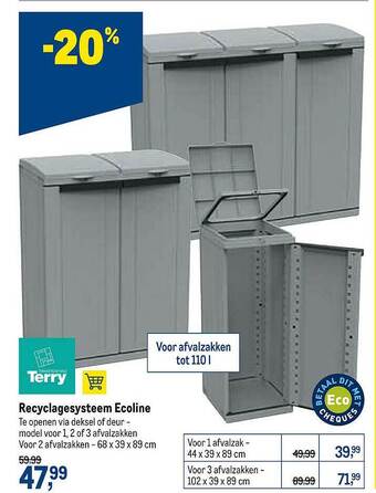 Terry Recyclagesysyteem Ecoline