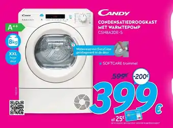 Krëfel Condensatiedroogkast Met Warmtepomp CSH8A2DE-S aanbieding