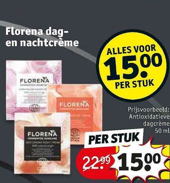 Kruidvat Florena Dag-en Nachtcreme aanbieding