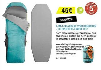 2-in-1-slaapzak Voor Kinderen - Sleepin Bed Junior 10°c