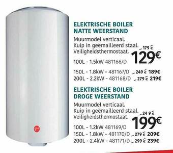 HandyHome Elektrische Boiler Natte Weerstand, Elektrische Boiler Droge Weerstand aanbieding