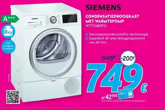 Krëfel Siemen Condensatiedroogkast Met Warmtepomp aanbieding
