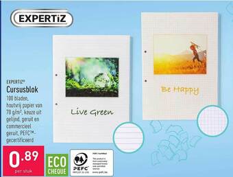 ALDI Expertiz Cursusblok aanbieding