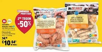 Delhaize Garnalen staarten aanbieding