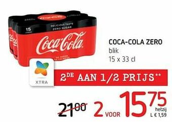 Spar Colruyt Coca-cola zero aanbieding