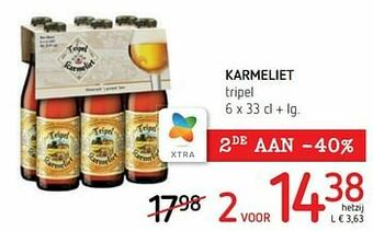 Spar Colruyt Karmeliet tripel aanbieding