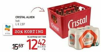 Spar Colruyt Cristal alken aanbieding