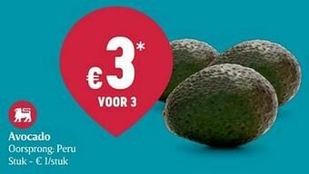 Delhaize Avocado aanbieding