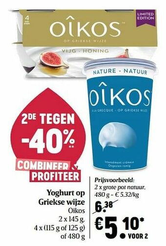 Yoghurt op griekse wijze oikos