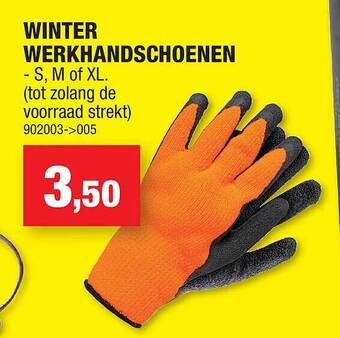 Hubo Winter werkhandschoenen aanbieding