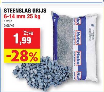 Hubo Steenslag grijs aanbieding