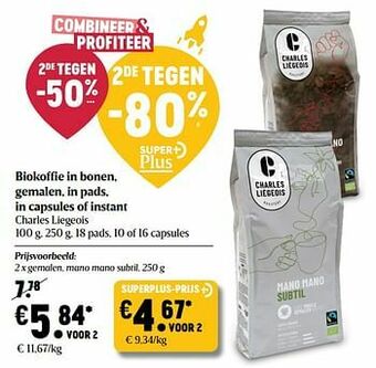 Delhaize Charles liegeois gemalen, mano mano subtil aanbieding