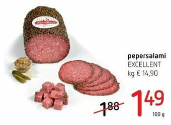 Spar Colruyt Pepersalami excellent aanbieding