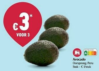 Delhaize Avocado aanbieding
