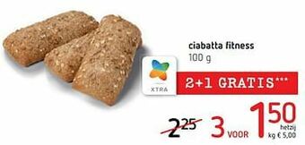 Spar Colruyt Ciabatta fitness aanbieding