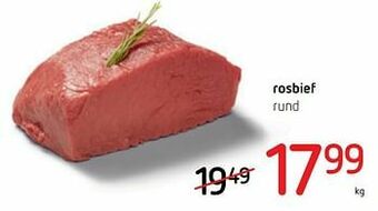 Spar Colruyt Rosbief rund aanbieding
