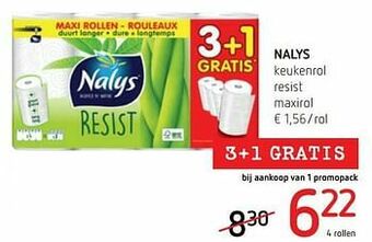 Spar Colruyt Nalys keukenrol resist maxirol aanbieding