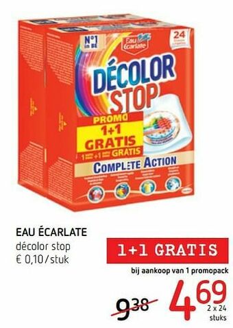 Eau écarlate décolor stop