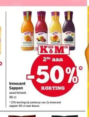 Spar Innocent sappen assortiment 90cl aanbieding