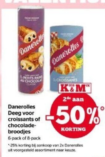 Spar Danerolles deeg voor croissants of chocolade broodjes aanbieding