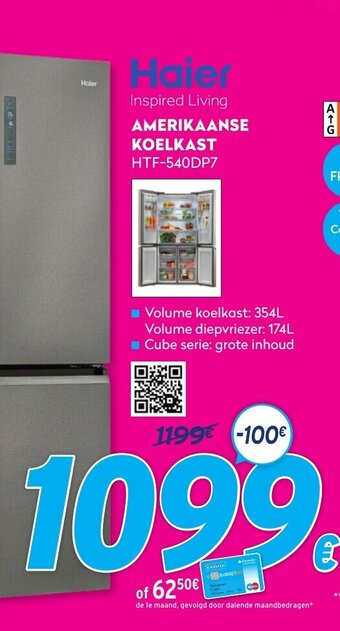 Haier Amerikaanse Koelkast HTF-540DP7