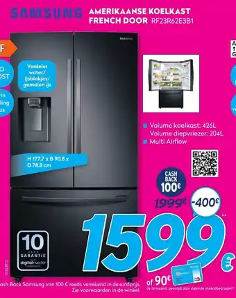 Krëfel Samsung Amerikaanse Koelkast French Door aanbieding