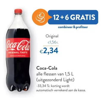 OKay Coca-cola alle flessen van 1,5 l aanbieding
