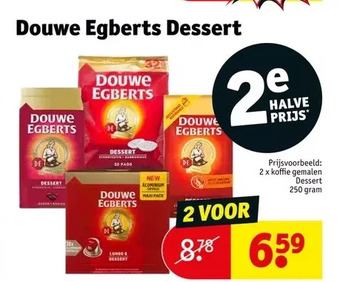 Kruidvat Douwe egberts dessert aanbieding